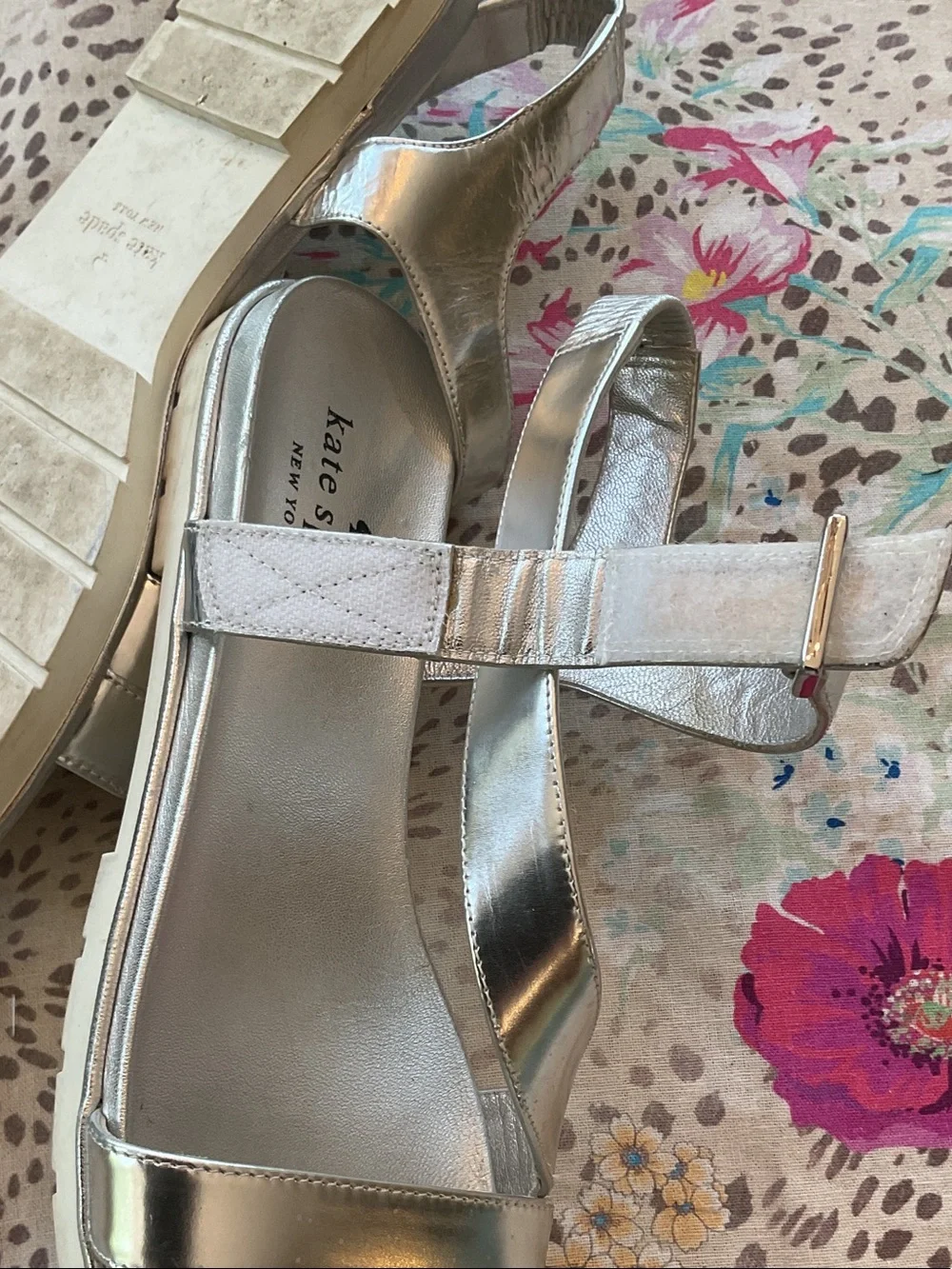 kate spade McKee Silver Sport Sandals